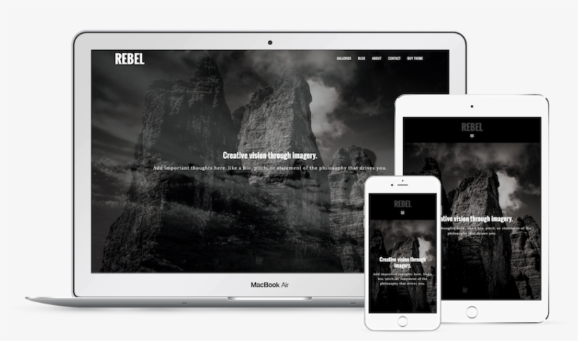 Wordpress Photography Theme - Smartphone, transparent png download