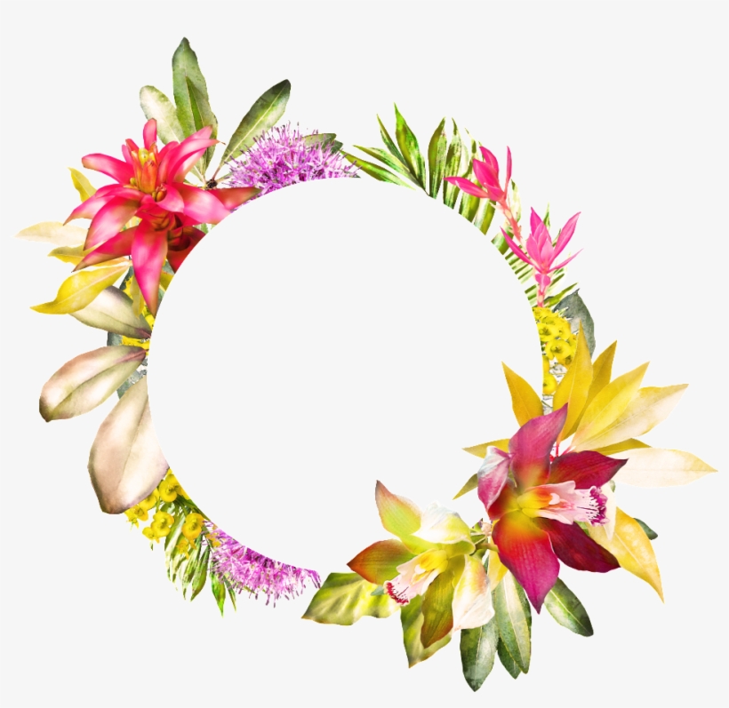 This Graphics Is Hand-painted Flowers Woven Ring Png - Flower, transparent png download
