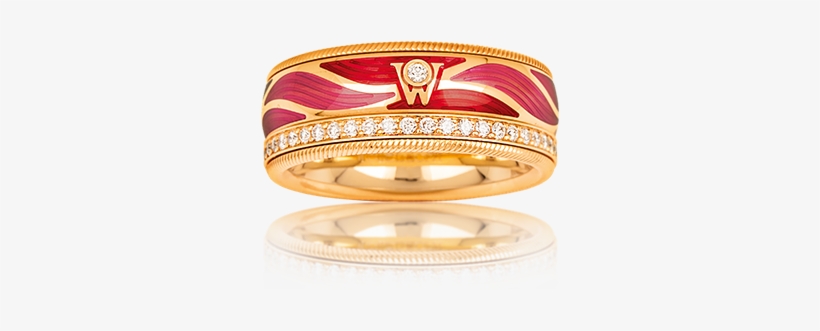 The Soft Motion Of The Waves Stresses The Colour Nuances - Wellendorff Rot Ring, transparent png download