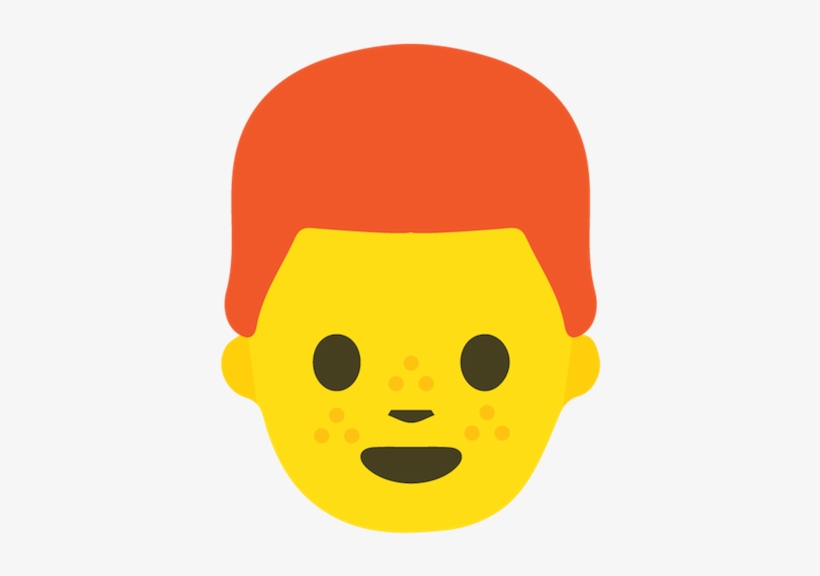 Redhead Emoji Stickers Messages Sticker-1 - Sticker, transparent png download