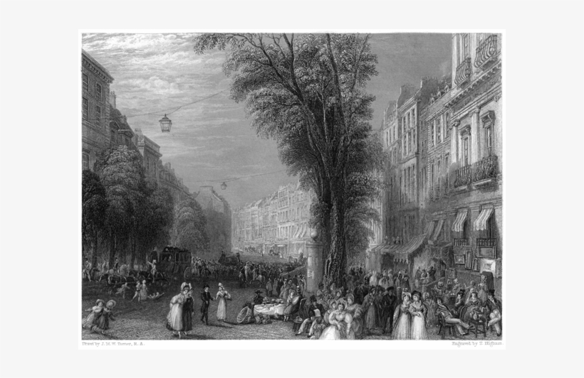 The Italian Boulevard-paris - Boulevards, Paris, transparent png download