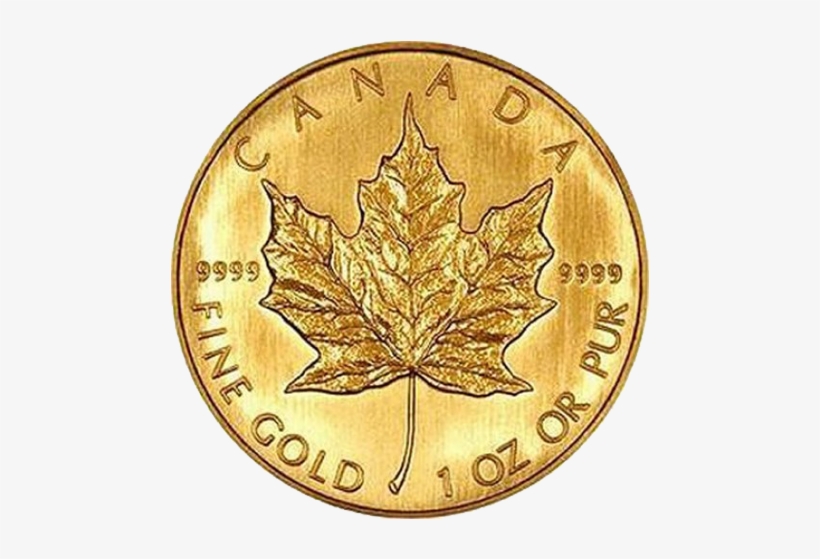 Canadian Maple Leaf - Canadian Maple Leaf Gold Coin, transparent png download