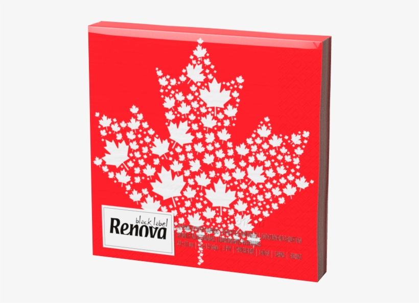 Canada Maple Leaf Festive Napkins - Luxusní Ubrousky Oranžové 23x23, transparent png download