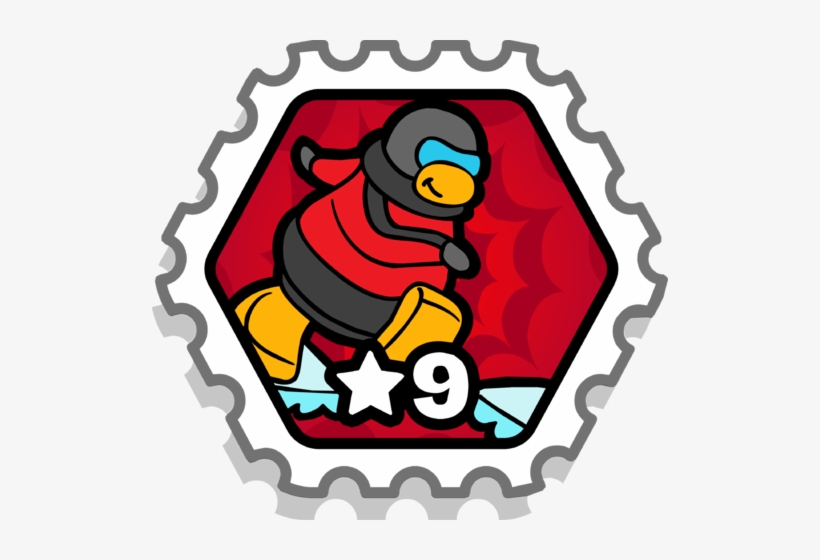 Snow Hero Stamp Icon - Club Penguin Puffle Plus Stamp, transparent png download