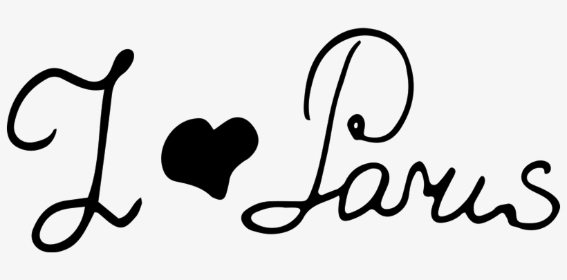 I Love Paris Rubber Stamp - Paris Stamp Png, transparent png download