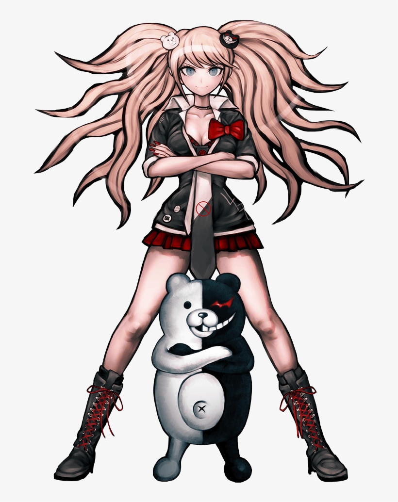 Junko Enoshima Illustration - Danganronpa Dangan-ronpa Junko Enoshima Long Ponytails, transparent png download