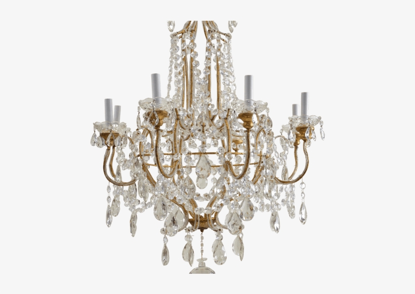 Crystal Vintage Chandelier Transparent Png Stickpng - Chandelier, transparent png download