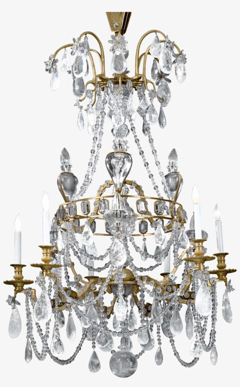 Rock Crystal Chandelier, 18th Century - 18th Century Chandelier, transparent png download