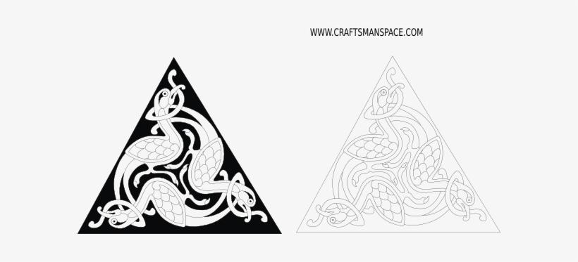 Celtic Triangle Graphic Clip Art - Celtic Triangle, transparent png download