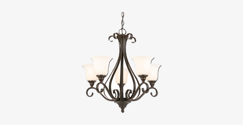 Classic Chandeliers - Hampton Bay 5-light Oil-rubbed Bronze Chandelier-iay8115a-4, transparent png download
