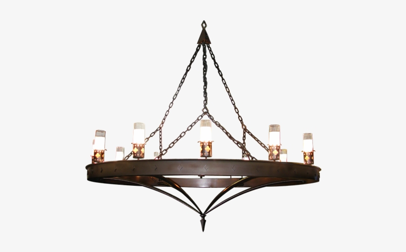 Chandelier - Iron Chandelier Png, transparent png download