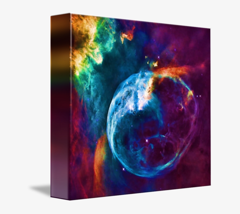 Graphic Free Stock Vibrant Watercolor Of Cosmic Bubble - Weewado Leinwandbild - Künstler - Der Raum Größe 50x50, transparent png download
