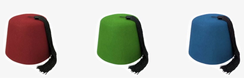 A Red, A Green And A Blue Fez - Green Fez, transparent png download