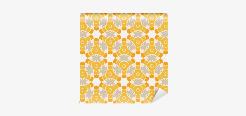 Seamless Pattern With Circles, Lines And Stars Wall - Motif, transparent png download
