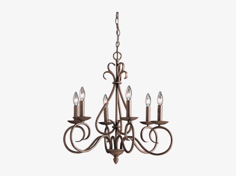 Tentwares - Kichler 1713 Norwich Single-tier Candle-style Chandelier, transparent png download