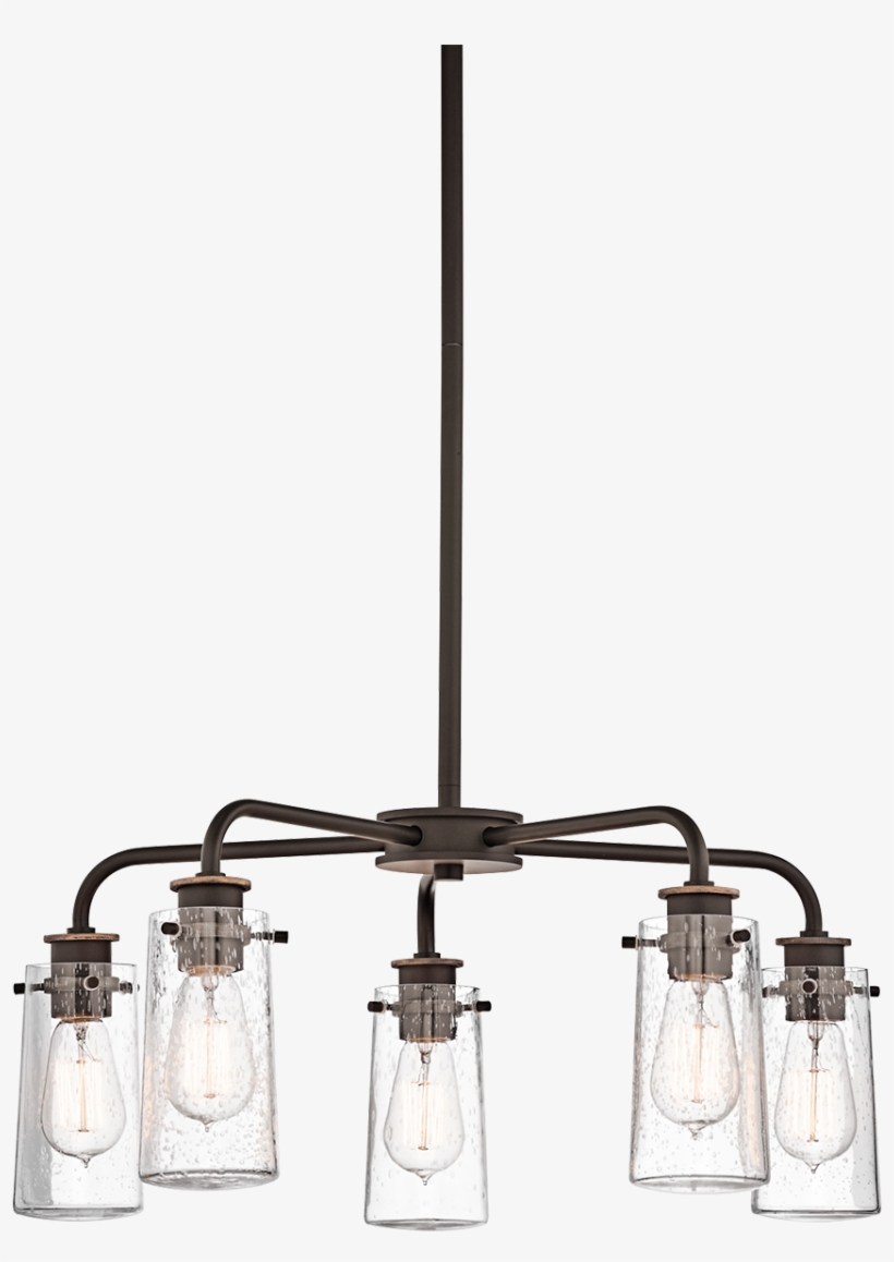 Kic 43058oz Five Light Olde Bronze Down Chandelier - Kichler 43058oz, transparent png download