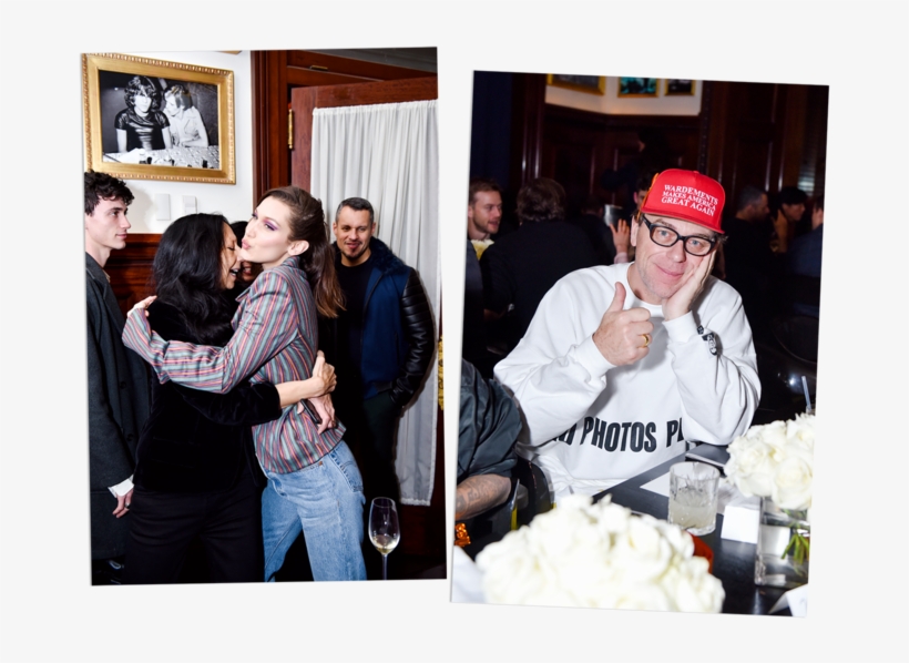 Left, Inez And Bella Hadid Share A Hug - Bella Hadid, transparent png download