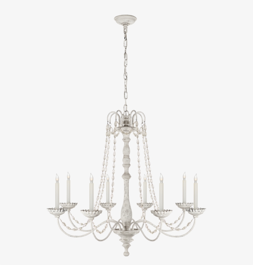 Flanders Chandelier In Belgian White With Seeded - Visual Comfort Flanders Chandelier, transparent png download