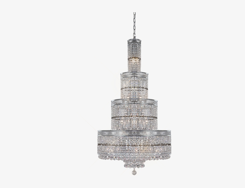 140 Chrome Balloctagons - Chandelier, transparent png download