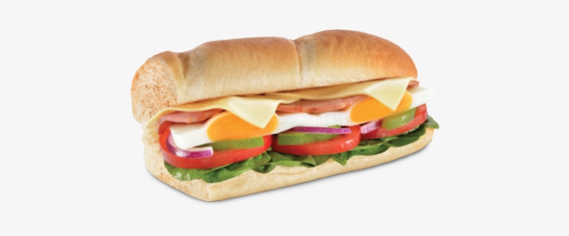 Poached Egg Sub - Subway Bacon And Egg, transparent png download