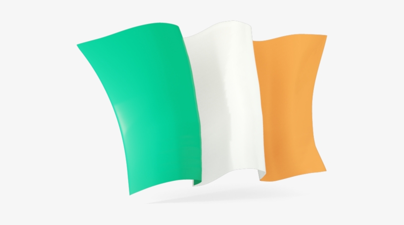 Ireland Flag Png Free - Irish Flag Waving Png, transparent png download