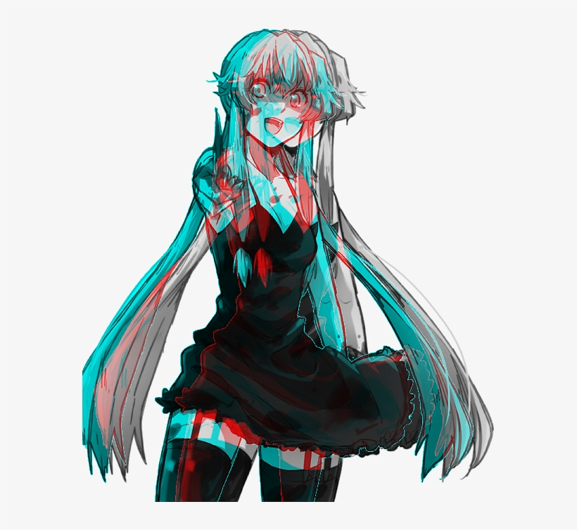 Yuno Gasai Photo 3-1 - Anime, transparent png download