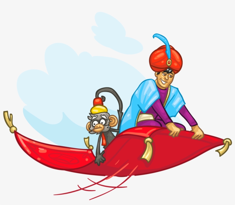 Picture Transparent Stock Aladdin Beautiful Cuphead - Flying Carpet, transparent png download