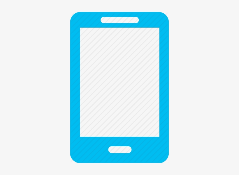 Download Mobile Phone Icon Blue - HD Transparent PNG - NicePNG.com