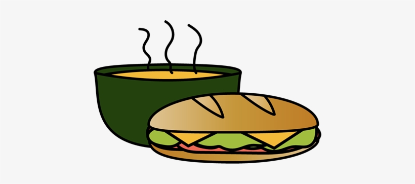 Sandwich Clipart Transparent - Soup And Sandwich Clipart, transparent png download