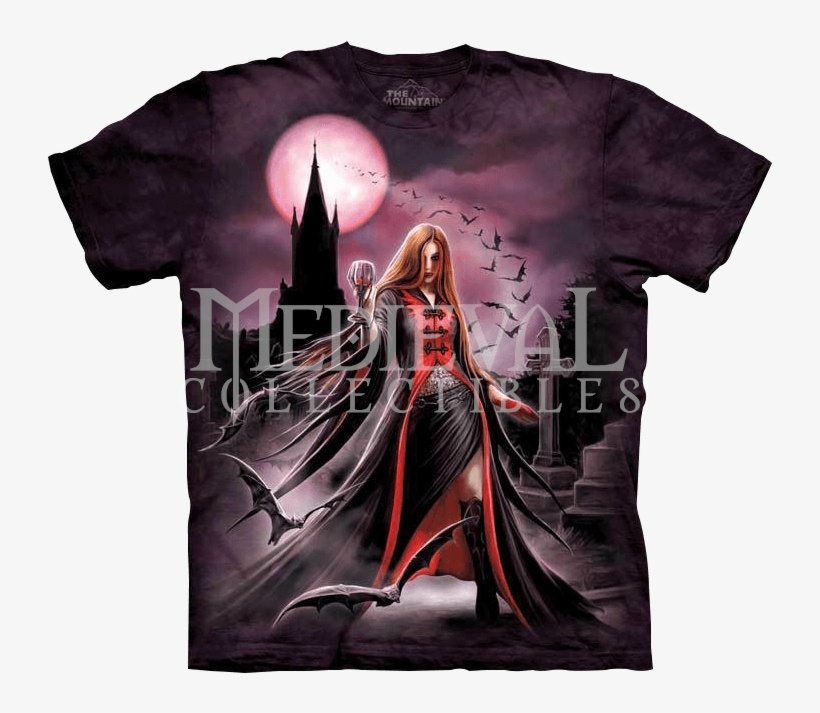 Blood Moon Vampire T-shirt - T Shirt Anne Stokes, transparent png download