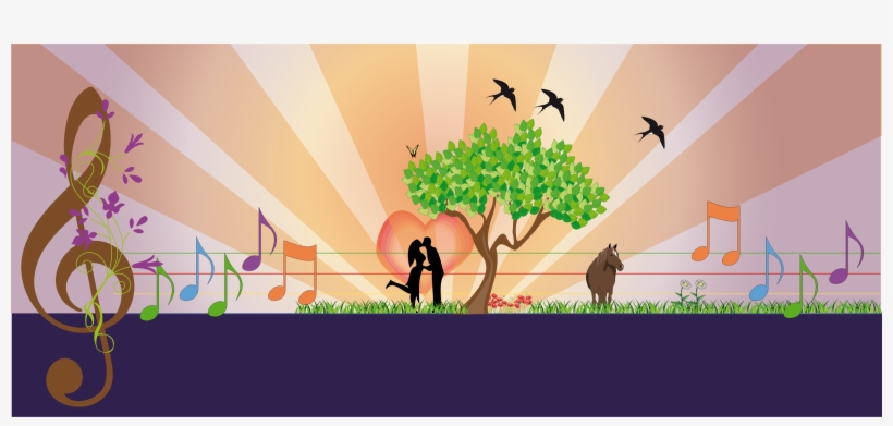This Free Icons Png Design Of A Love Note In Music, transparent png download