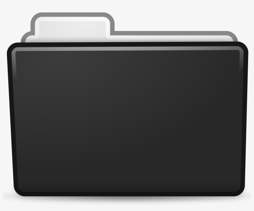 This Free Icons Png Design Of Black Folder Icon, transparent png download