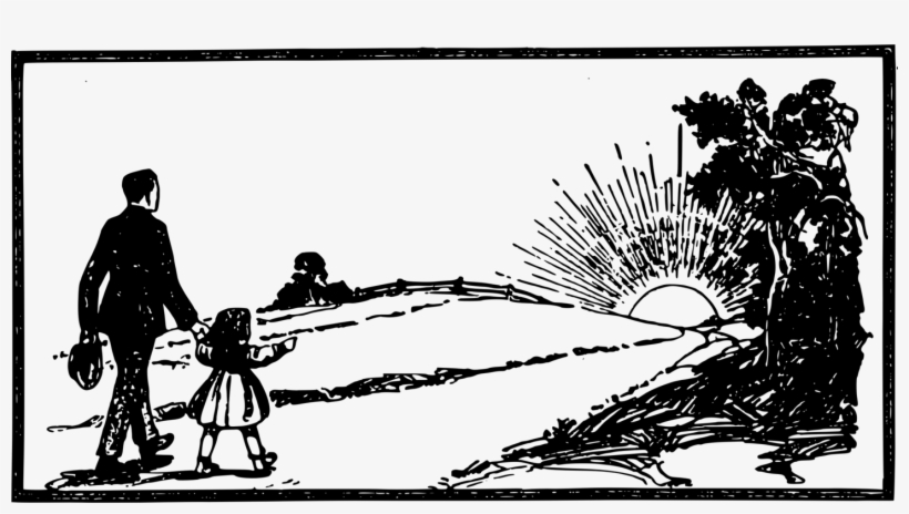 Black And White Drawing Visual Arts Cartoon Child - Clip Art, transparent png download