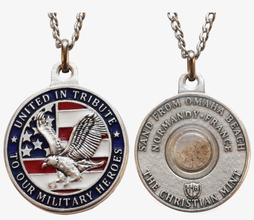 D-day Patriotic Medal W/ Omaha Beach Sand - Sale, transparent png download