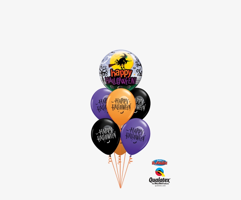Halloween Moon & Bats Balloons - Burton & Burton Toy Foil Balloon, 22", transparent png download