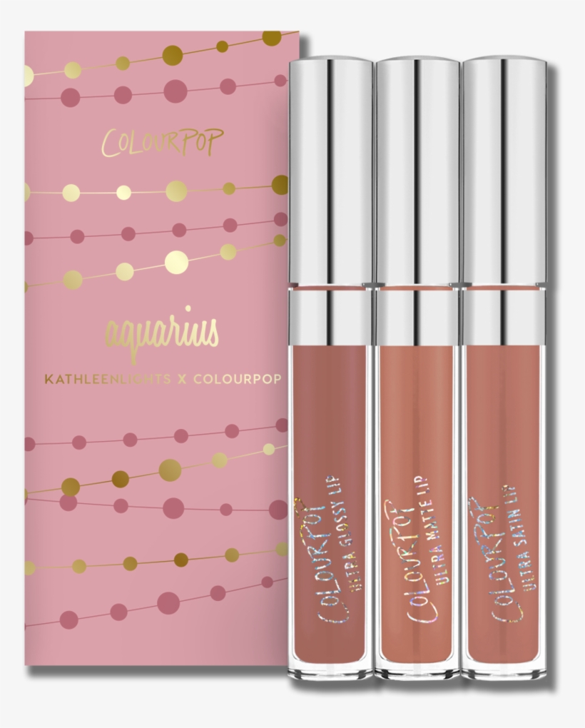 What's In Colourpop's Aquarius Bundle Celebrate Kathleenlights' - Aquarius Bundle Lip Bundle, transparent png download