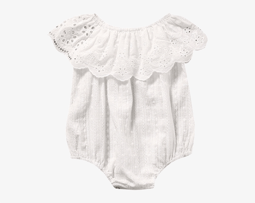 Petite Bello Playsuit 0-6 Months Beautiful White Lace - Maillot, transparent png download