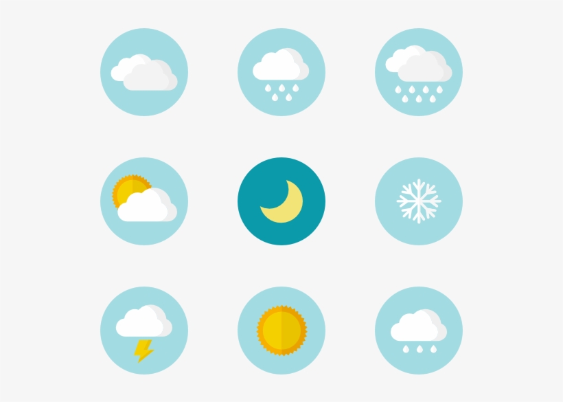 Weather Set 12 Icons - Gesture, transparent png download