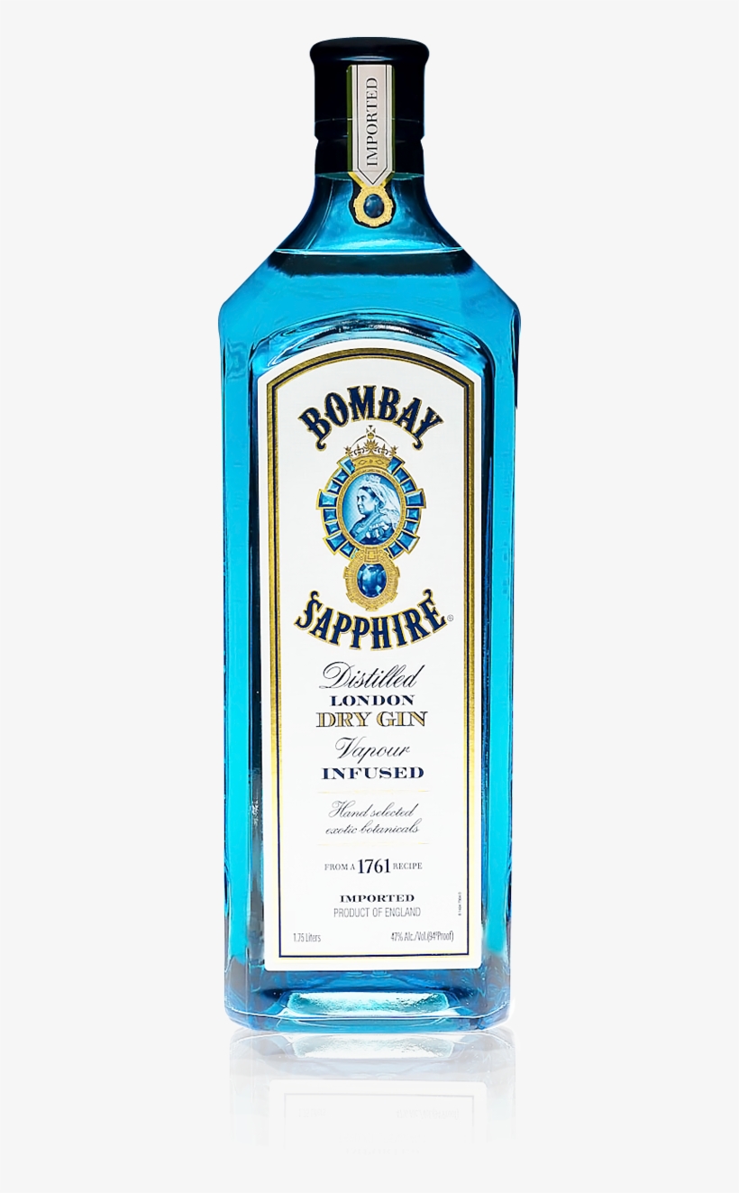 Bombay Sapphire Bottle Bombay Sapphire Gin Png Transparent PNG