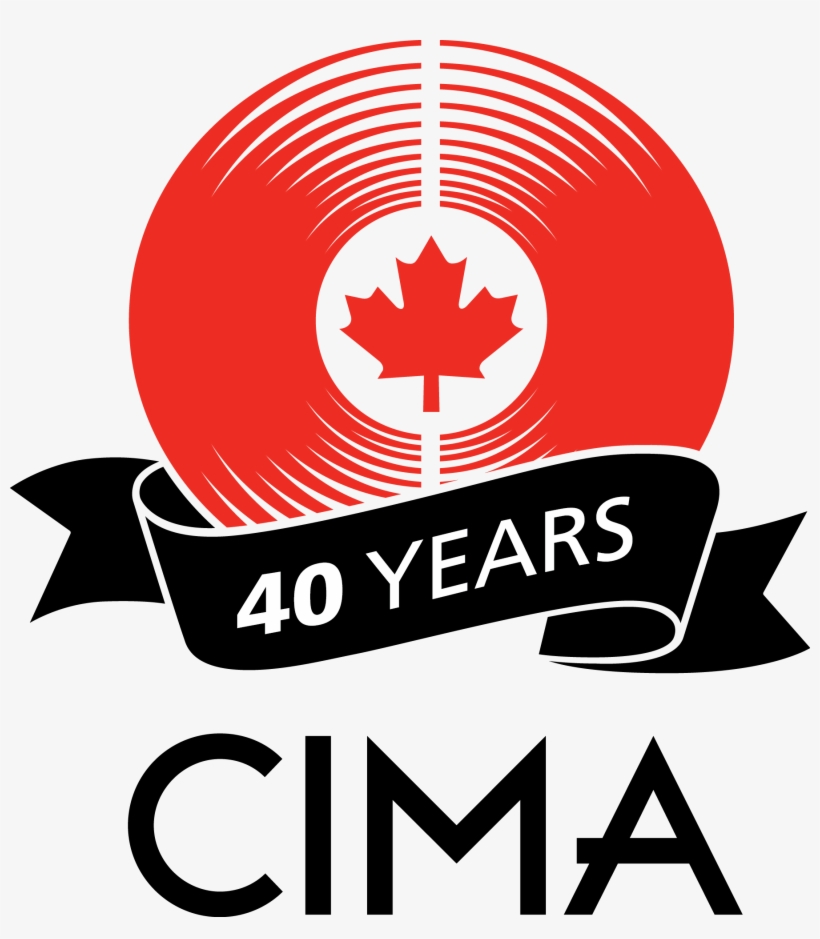 Cima-40th Red Black - Canadian Independent Music Association, transparent png download