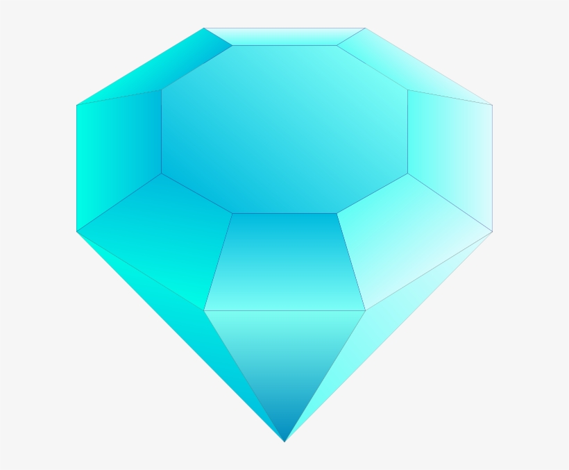 Blue Gem Cutting Editing - Precious Stone Clip Art, transparent png download