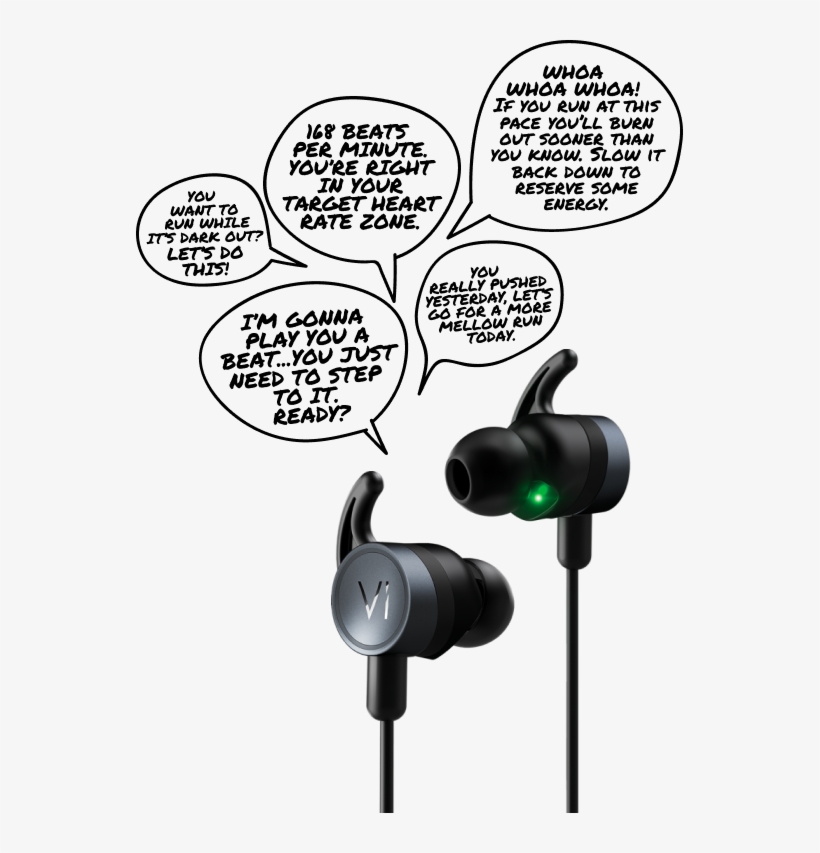 Personalized To You - Lifebeam Vi Ai Personal Trainer Earphones, transparent png download