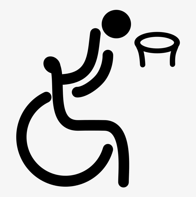 28 Collection Of Wheelchair Basketball Clipart - Basquetbol En Silla De Ruedas, transparent png download
