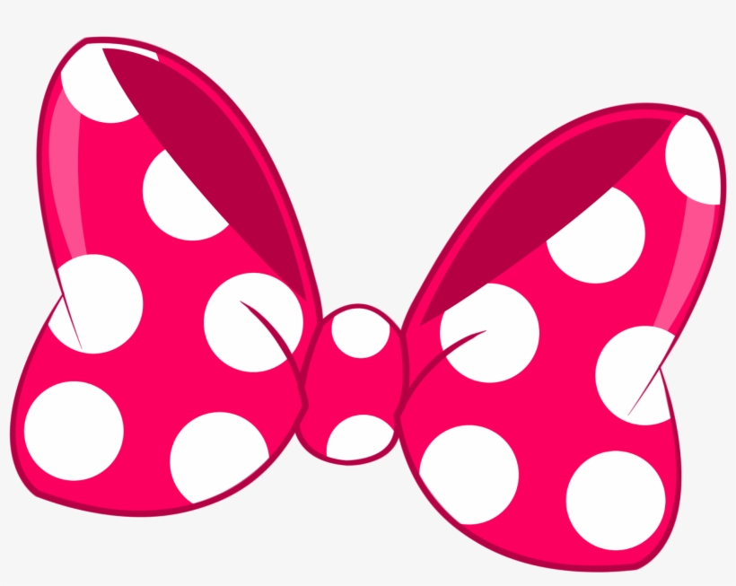 Minnie Mouse Bow Clipart Hot Pink Minnie Mouse Bow Transparent PNG 