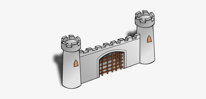 Castle Clipart Castle Door - Gate Clip Art, transparent png download