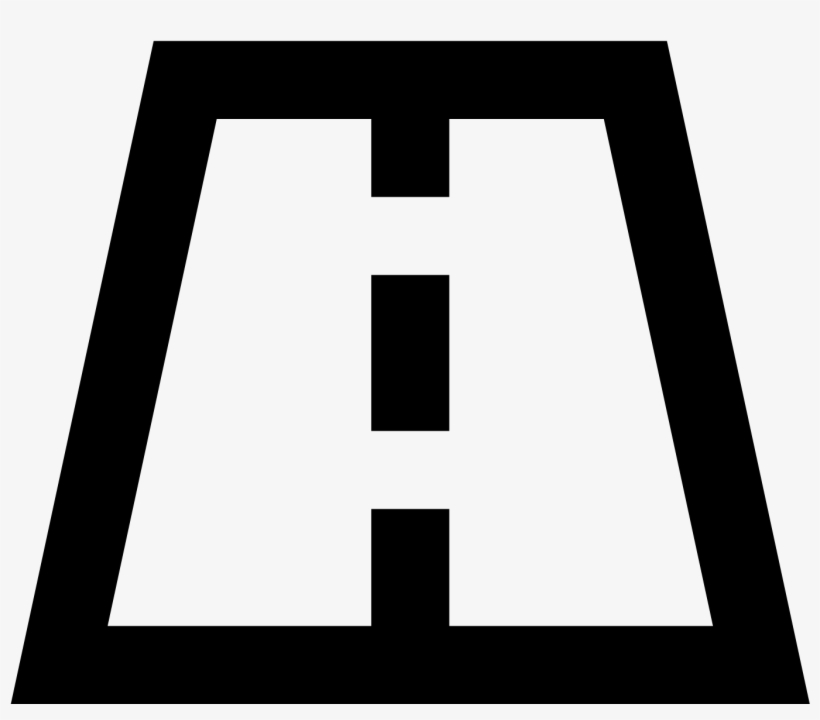 This Is A Picture Of A Road That Has Two Lanes, transparent png download