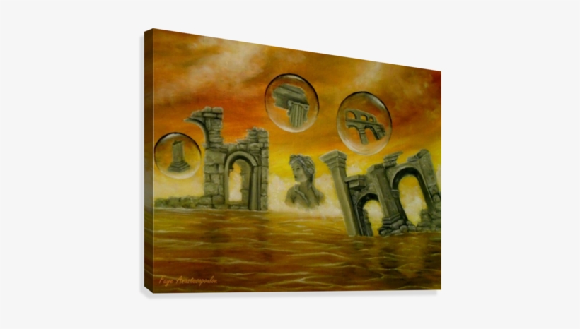 Echoes Of The Past Canvas Print - Jar Of Wonders Painting, transparent png download