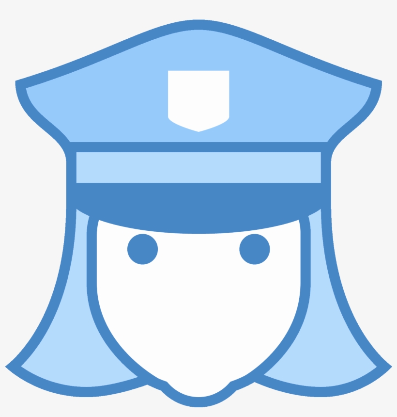 Policeman Female Icon - Icon, transparent png download