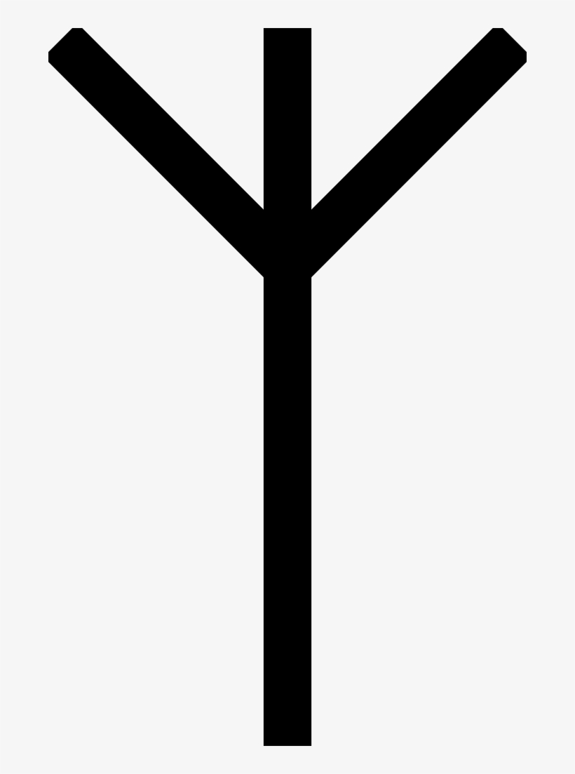 Runic Letter Algiz - Algiz Rune, transparent png download