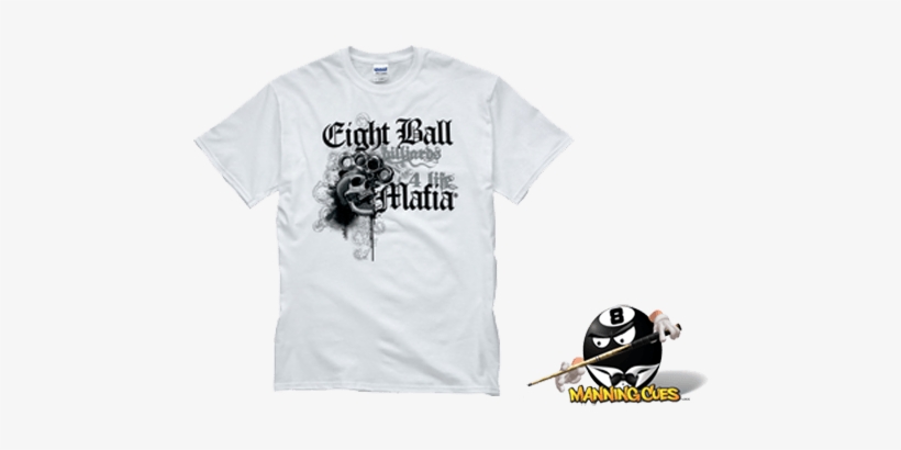 Eight 8 Ball Mafia Brass Knuckles T-shirt Pool Billiards, transparent png download